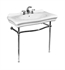 Icera 5053.631.502 Renaissance 31 1/8" Metal Console Stand in Polished Nickel for Bathroom Sink